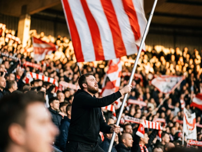 Drapeau supporter rugby tribune Top 14